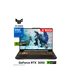 Notebook ASUS FX607VJ-RL016, 16" WUXGA IPS, Core 5 210H hasta 4.8GHz, 8GB DDR4-3200MHz