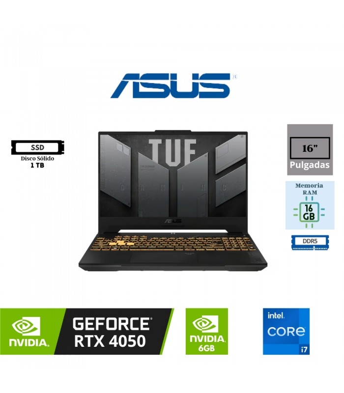 Notebook ASUS TUF Gaming F16, 16" WUXGA V_IPS (1920x1200) Core i7-13620H 2.4 / 4.9GHz}
