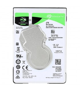 Disco duro Seagate Barracuda, 2TB, SATA 6.0 Gb/s, 5400 RPM, 2.5", 7mm.