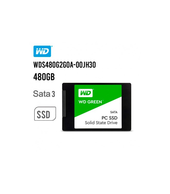 UNIDAD EN ESTADO SOLIDO WESTERN DIGITAL WD GREEN, 480GB, SATA 6.0 GBPS.