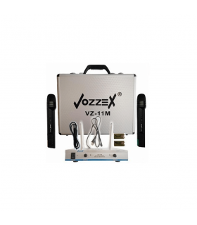 MICROFONO INALAMBRICO VOZZEX VZ-11M MALETIN PLATEADO