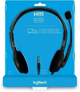 AUDIFONO C MICROFONO LOGITECH H-111 SILVER