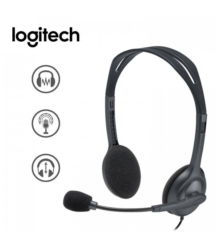 AUDIFONO C MICROFONO LOGITECH H-111 SILVER