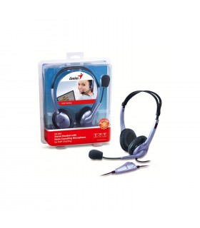 AUDIFONO GENIUS HS-04S STEREO HEADSET WITH MICROPHONE FOR PC/NB/SMARTPHONE TABLE