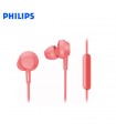 AUDIFONOS PHILIPS INTRAUDITIVOS CON MICROFONO IN-EAR TAE4105RD