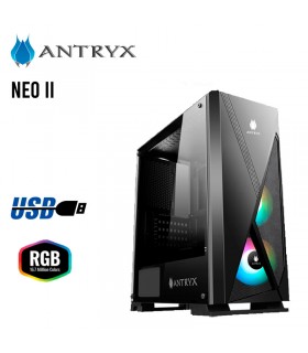 CASE ANTRYX XTREME NEO II AC-XN02KW-500CP-500W  1 PANEL VIDRIO  LED RGB