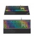 Teclado Gamer Teros TE-4180, mecanico, multimedia, iluminación RGB, USB.