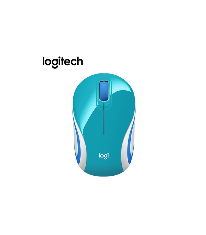 MOUSE OPTICO INALAMBRICO LOGITECH M187 1000 DPI LIGHT BLUE RECEPTOR USB 910-005363