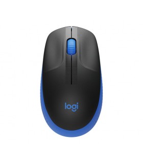 MOUSE OPTICO INALAMBRICO LOGITECH M190 1000 DPI NEGRO/AZUL RECEPTOR USB 2.4GHZ