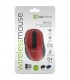 MOUSE OPTICO INALAMBRICO KLIP XTREME VECTOR KMW-330RD ROJO NEGRO