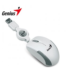 MOUSE OPTICO RETRACTIL GENIUS MICRO TRAVELER V2 USB 1000 DPI WHITE