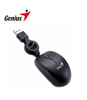 MOUSE OPTICO RETRACTIL GENIUS MICRO TRAVELER V2 USB 1000 DPI NEGRO