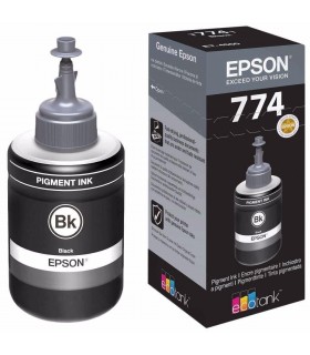 BOTELLA DE TINTA EPSON T774120-AL, COLOR NEGRO, CONTIENE 140ML.