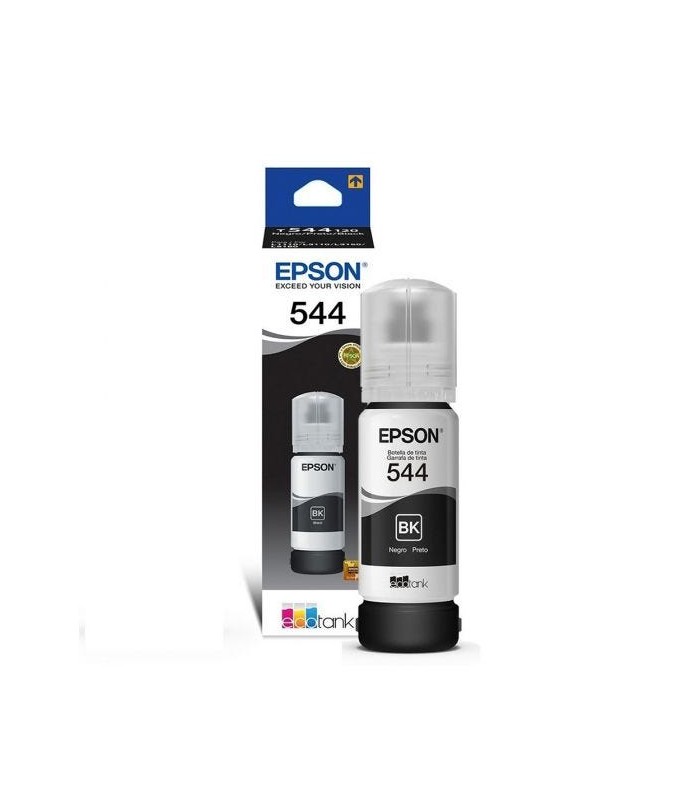 Botella de tinta EPSON T544120-AL, color Negro, contenido 65ml.