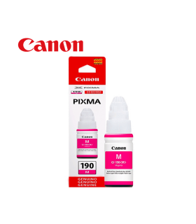 Botella de tinta Canon GI-190 M, color magenta, contiene 70ml