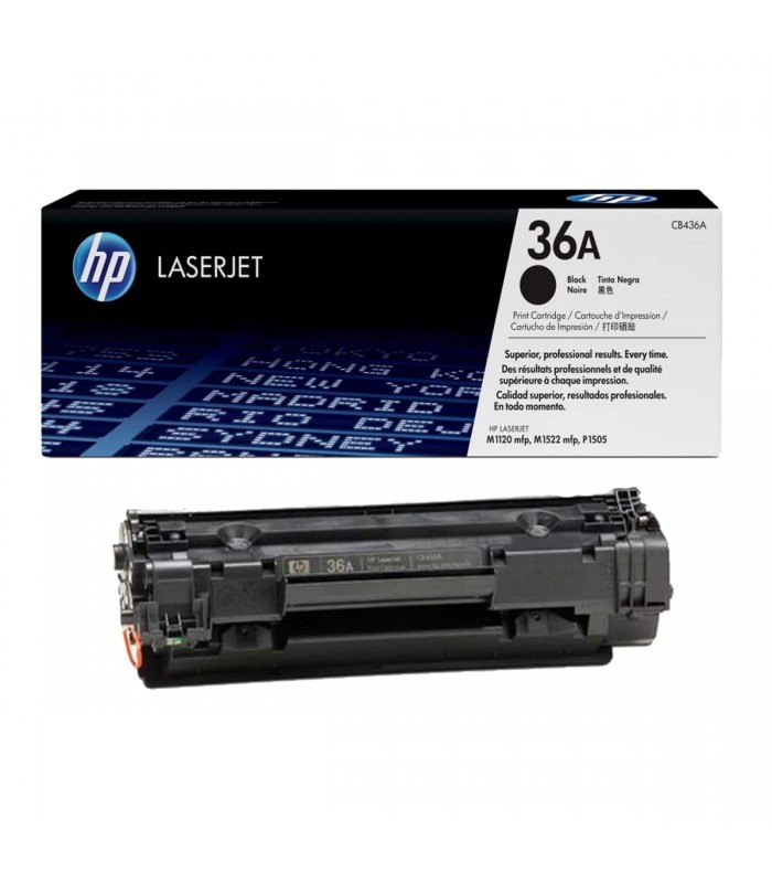 TONER LASERJET HP CB436A (36A) COLOR NEGRO. 