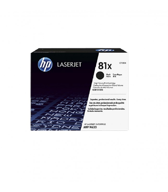 TONER LASERJET HP CF281X (81X) COLOR NEGRO.