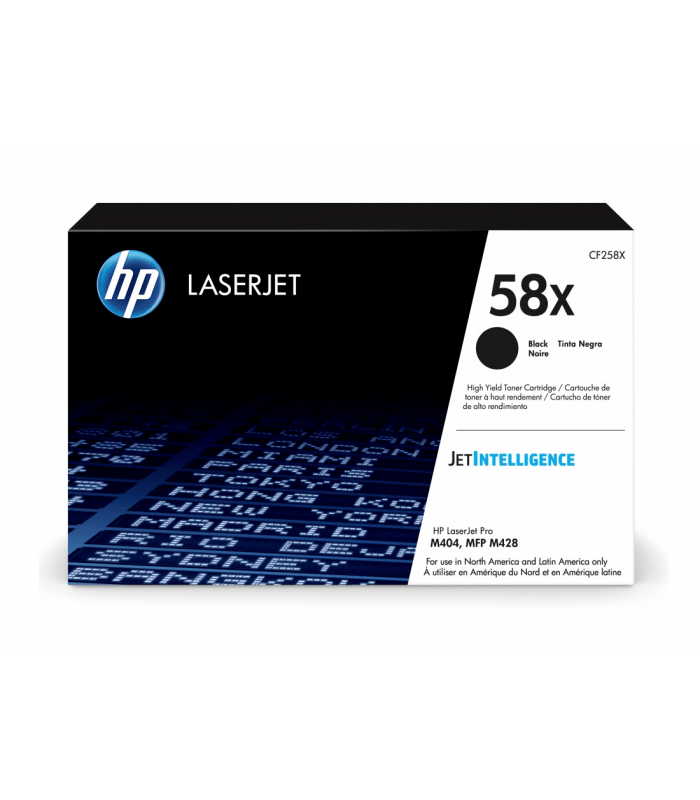 TONER LASERJET HP CF258X (58X) COLOR NEGRO.