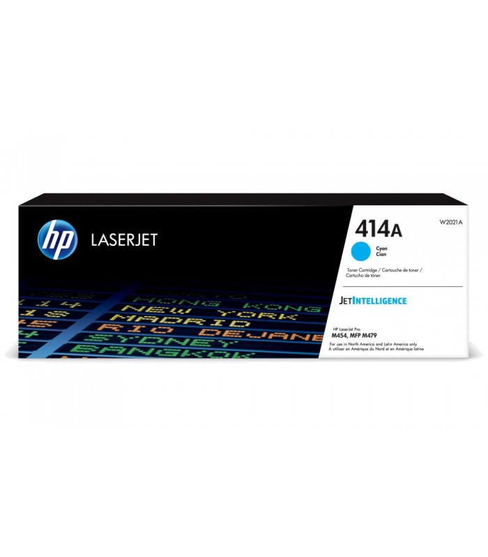 TONER LASERJET HP W2021A (414A) COLOR CYAN.        