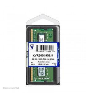 Memoria Kingston KVR26S19S8/8, 8GB, DDR4, SO-DIMM, 2666 MHz, CL19 (KVR26S19S8/8)