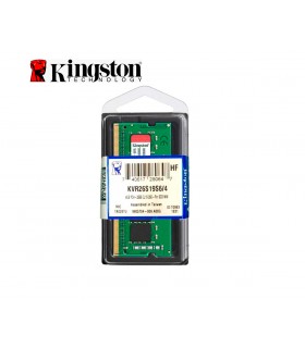 Memoria Kingston KVR26S19S6/4, 4GB, DDR4, SO-DIMM, 2666 MHz, CL19, 1.2V (KVR26S19S6/4)