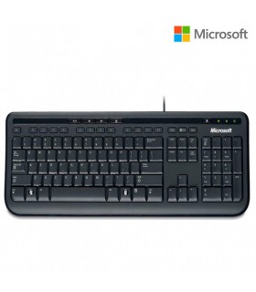 Microsoft Wired Keyboard 600 - Teclado - USB - negro