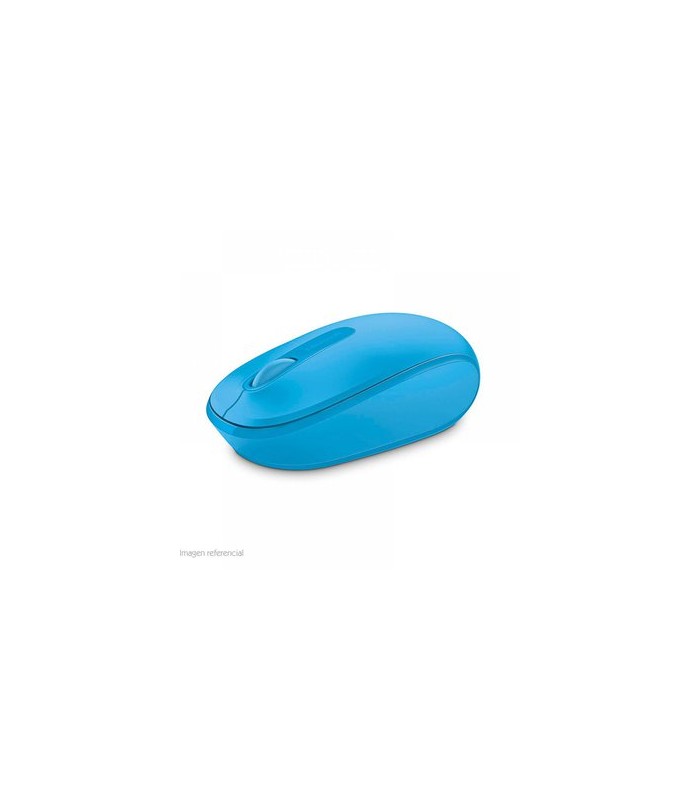 MOUSE OPTICO INALAMBRICO MICROSOFT MOBILE 1850 1000DPI RECEPTOR USB 2.4GHZ CYAN