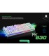TECLADO MECANICO ANTRYX CHROME STORM MK830 BLANCO, BLUE SWITCH TKL AMK-CS830WBL