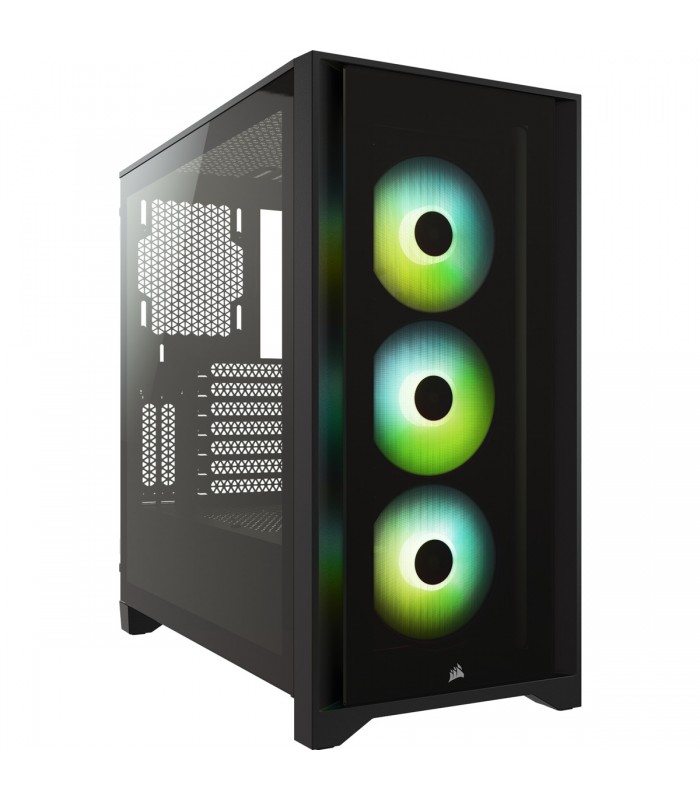 CASE CORSAIR ICUE 4000X RGB, MID TOWER, ATX, NEGRO.