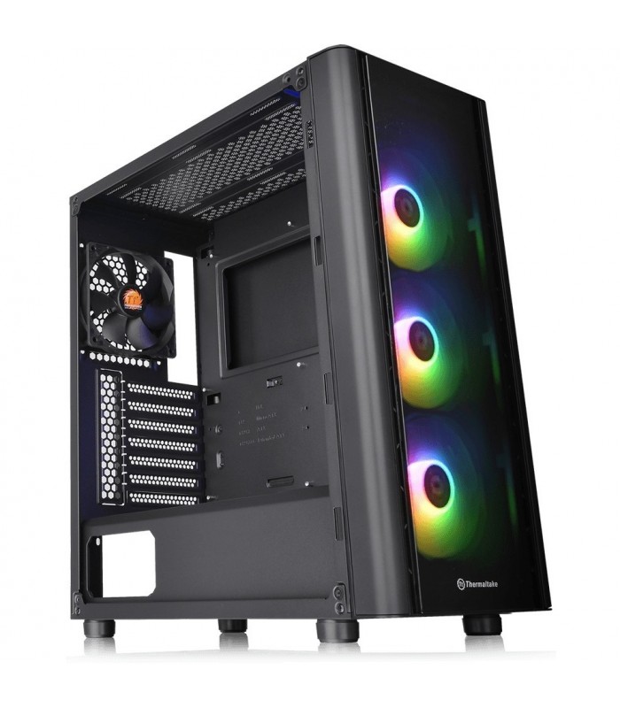 CASE THERMALTAKE V250 TG ARGB MID-TOWER, NEGRO NO INCLUYE FUENTE DE PODER (PSU)