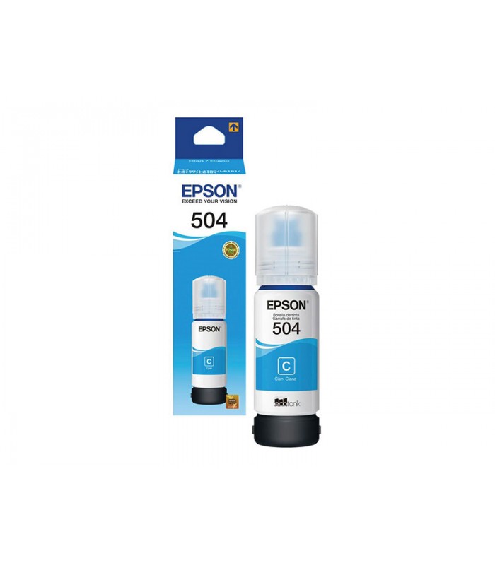 BOTELLA DE TINTA EPSON T504220 COLOR CYAN 70ML PARA EPSON L4160