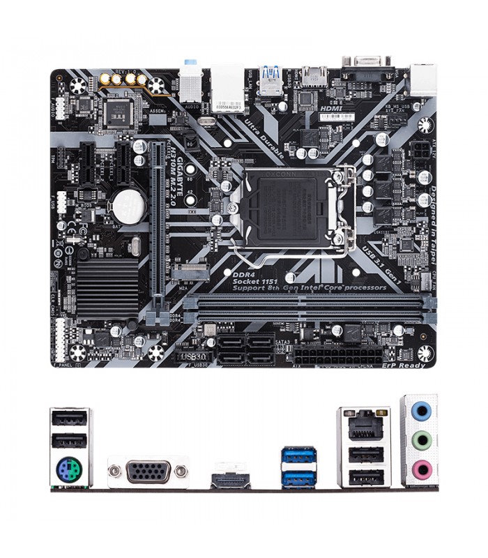 Motherboard Gigabyte H310m M2 20 Rev 10 Lga1151 H310 Ddr4 Sata 60 Usb 3949