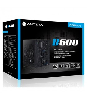 FUENTE ANTRYX B600 600WATTS  V2.31   HASTA 75% EFIC