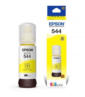 Botella de tinta EPSON T544420-AL, color Amarillo, contenido 65ml.