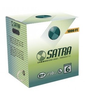 CABLE CATEGORIA 6 UTP SATRA COLOR GRIS X ROLLO (305 M)
