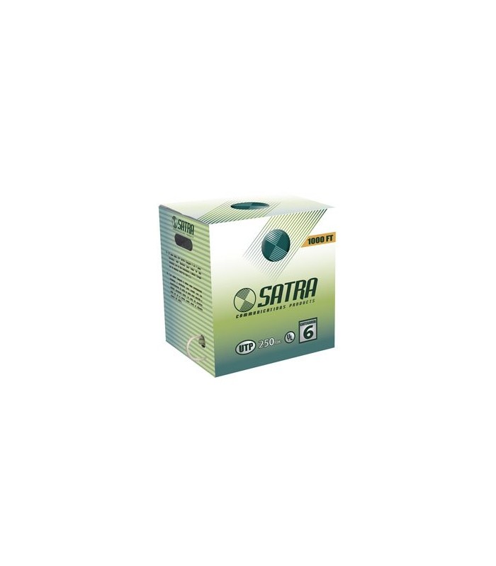 CABLE CATEGORIA 6 UTP SATRA COLOR GRIS X ROLLO (305 M)