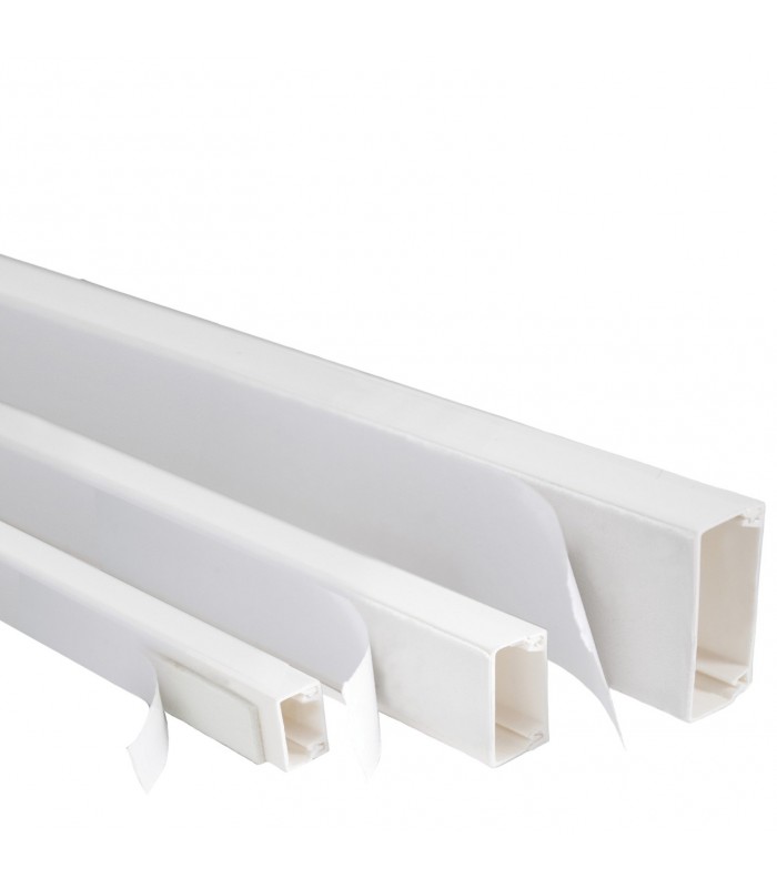 CANALETA C/ ADHESIVO 24X14 BLANCO SATRA