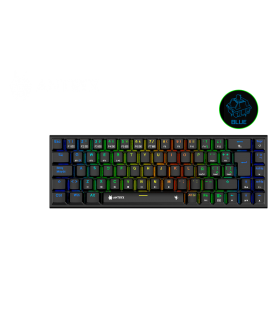 TECLADO MECANICO INALAMBRICO ANTRYX MK825 TRIX BLACK, BLUE SWITCH, WIFI, BT (AMK-825TXKBL-SP)