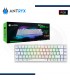 TECLADO MECANICO INALAMBRICO ANTRYX MK825 TRIX WHITE, RED SWITCH, WIFI, BT (AMK-825TXWRE-SP)