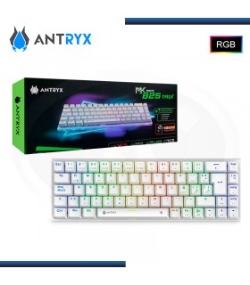 TECLADO MECANICO INALAMBRICO ANTRYX MK825 TRIX WHITE, RED SWITCH, WIFI, BT (AMK-825TXWRE-SP)