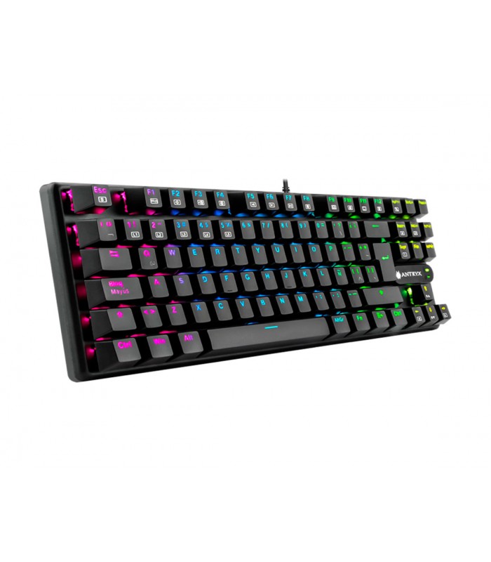 TECLADO MECANICO TKL ANTRYX CHROME STORM MK830, RED, SWITCH (AMK-CS830KRE-SP)