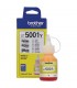 Botella de tinta Brother BT-5001Y, color amarillo, contiene 48.8ml.