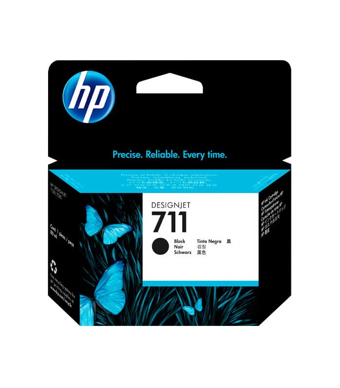 Cartucho de tinta HP CZ133 (711), color negro, contiene 80ml.