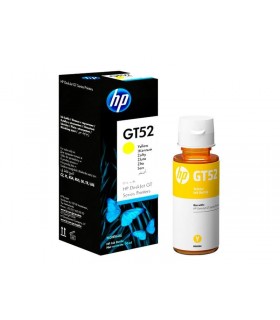 TINTA  PARA IMPRESORA HP M0H56AL GT52, COLOR YELLOW.