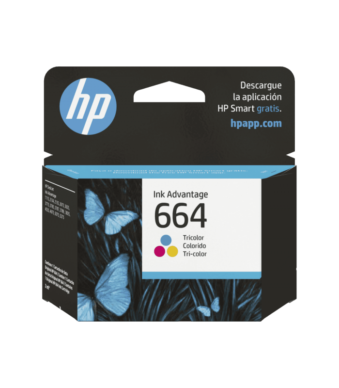 CARTUCHO DE TINTA HP 664 TRICOLOR ORIGINAL (F6V28AL)