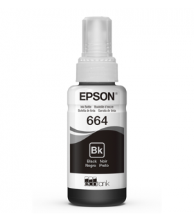 Botella de tinta EPSON T664120, color negro, contenido 70ml.