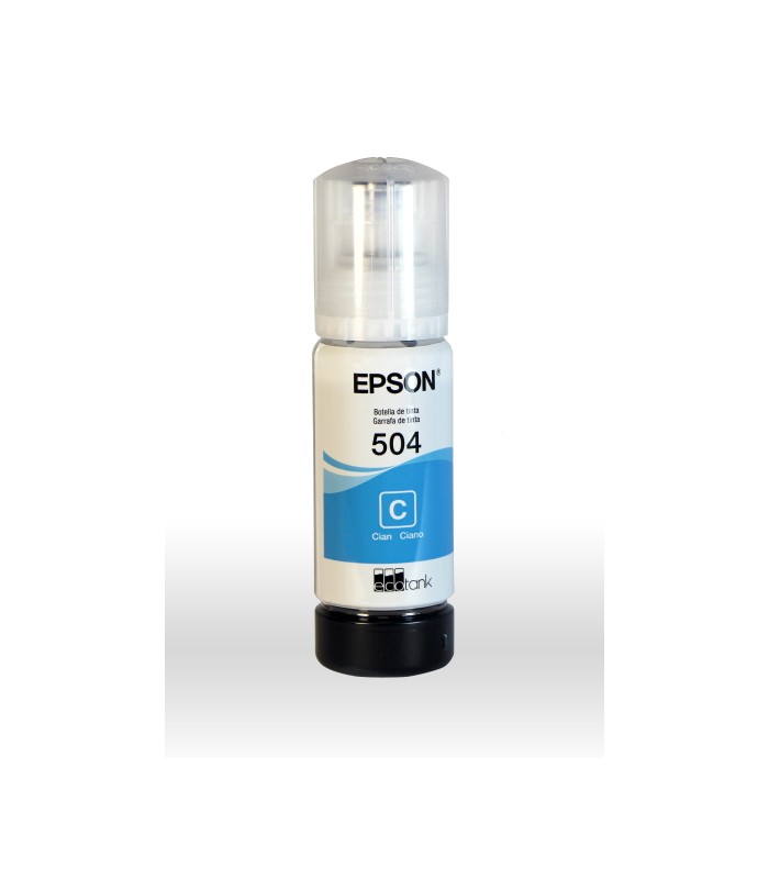 BOTELLA DE TINTA EPSON T504220 COLOR CYAN 70ML PARA EPSON L4160
