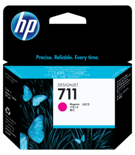 Cartucho de tinta HP CZ131 (711), color magenta, contiene 29ml.