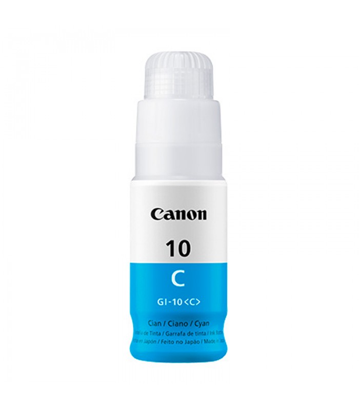 BOTELLA DE TINTA CANON GI-10C / COLOR CYAN / 70ML