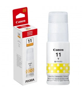 BOTELLA DE TINTA CANON GI-11Y / COLOR AMARILLO / 70ML  PARA PIXMA G3160 / PIXMA